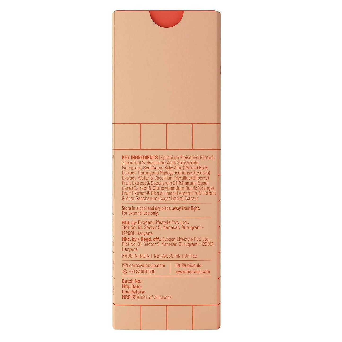 Biocule Oil Clear Clarifying Face Serum - Distacart