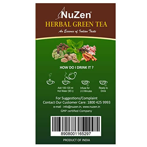 NuZen Herbal Green Tea Bags - Distacart