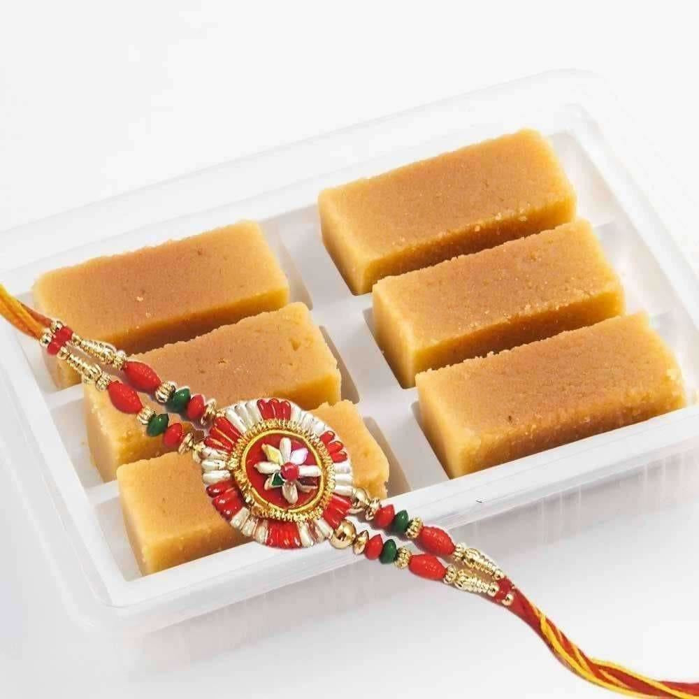 Fancy Rakhi with Mysorepak - Distacart