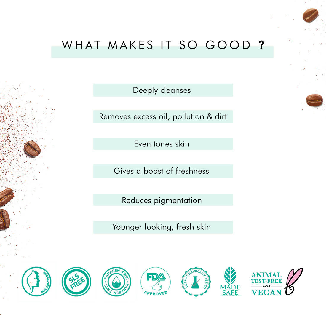mCaffeine Naked & Raw Coffee Face Wash - Distacart