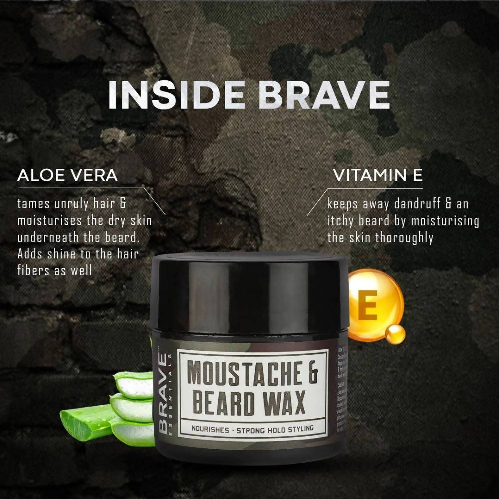 Brave Essentials Beard & Moustache Wax - Distacart