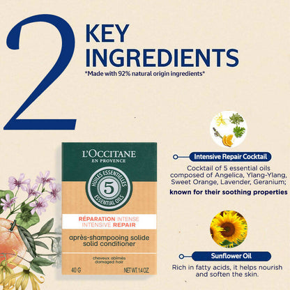 L'Occitane Intensive Repair Solid Conditioner - Distacart