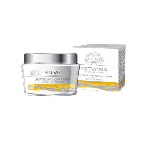 Mitvana Uplifting Anti-Ageing Cream with Saffron & Brahmi - Distacart