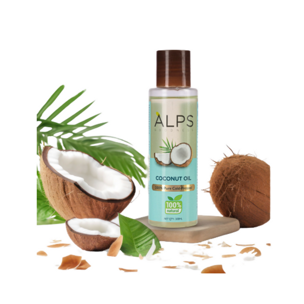 Alps Goodness 100% Natural Cold Pressed Coconut Oil - Distacart