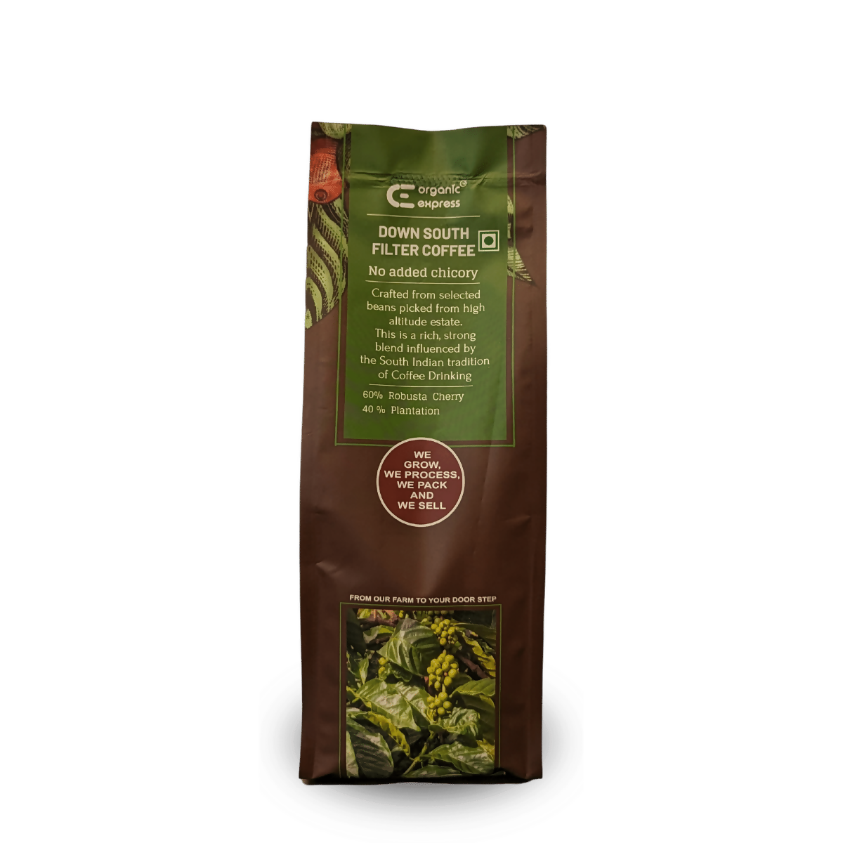 Organic Express Down South Filter Coffee Powder - No Chicory - Distacart