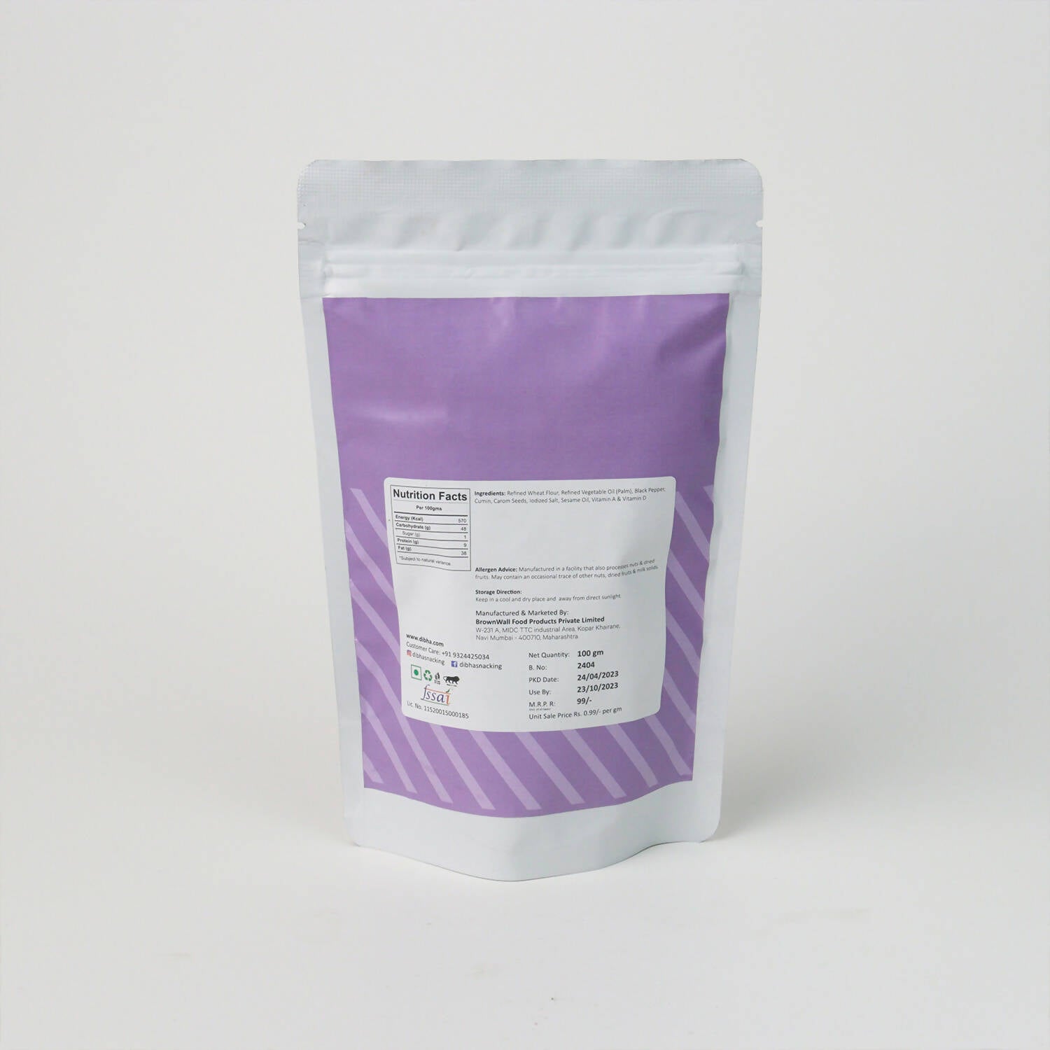 Dibha - Honest Snacking Jeera Puri Snack - Distacart