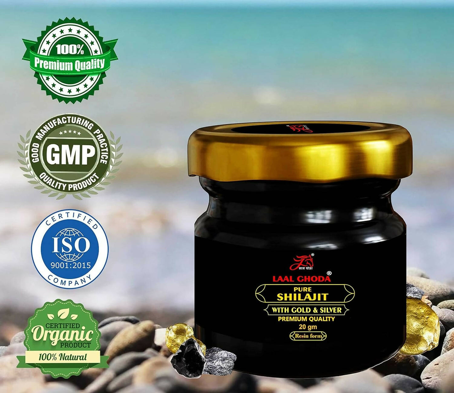 Laal Ghoda Pure Sj With Gold & Silver - Distacart