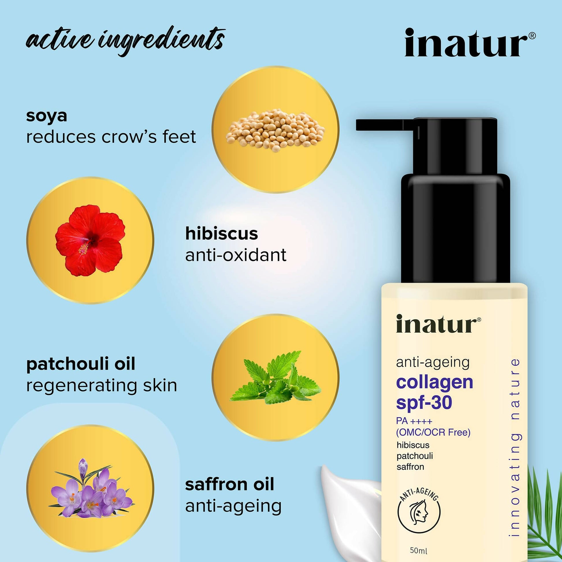 Inatur Collagen Sunscreen SPF30 - Distacart