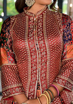 Thumbnail for Women's Wedding Traditional Multi Dull Satin Lehenga Choli - Kaushlya - Distacart