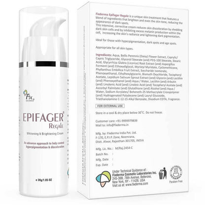 Fixderma Epifager Regale Whitening & Brightening Cream - Distacart
