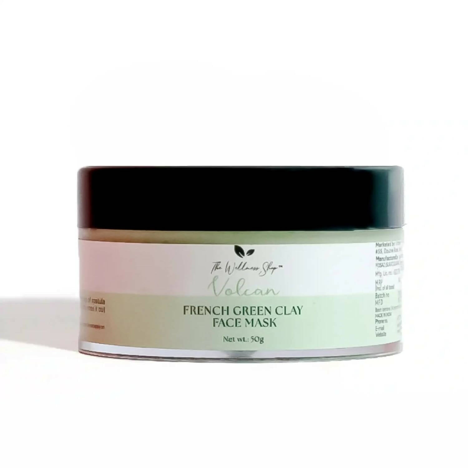 The Wellness Shop Volcan French Green Clay Face Mask - Distacart