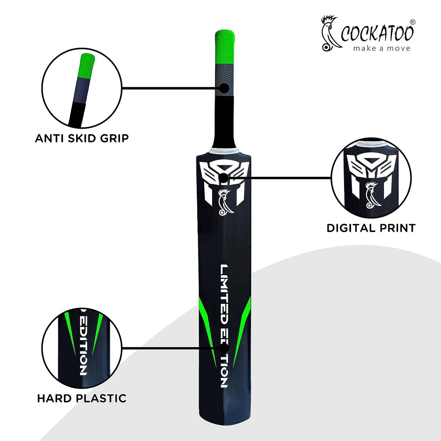 Cockatoo Destructor Plastic Cricket Bat - Distacart