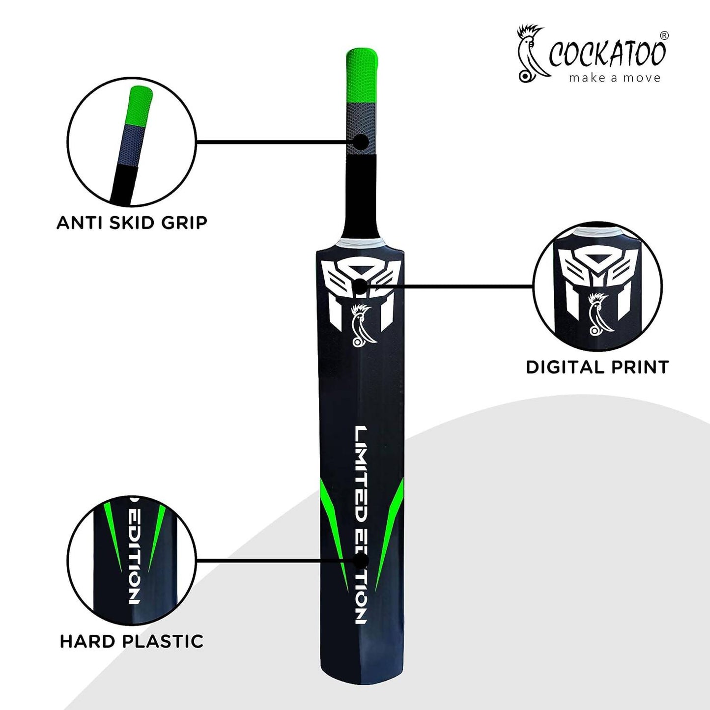 Cockatoo Destructor Plastic Cricket Bat - Distacart