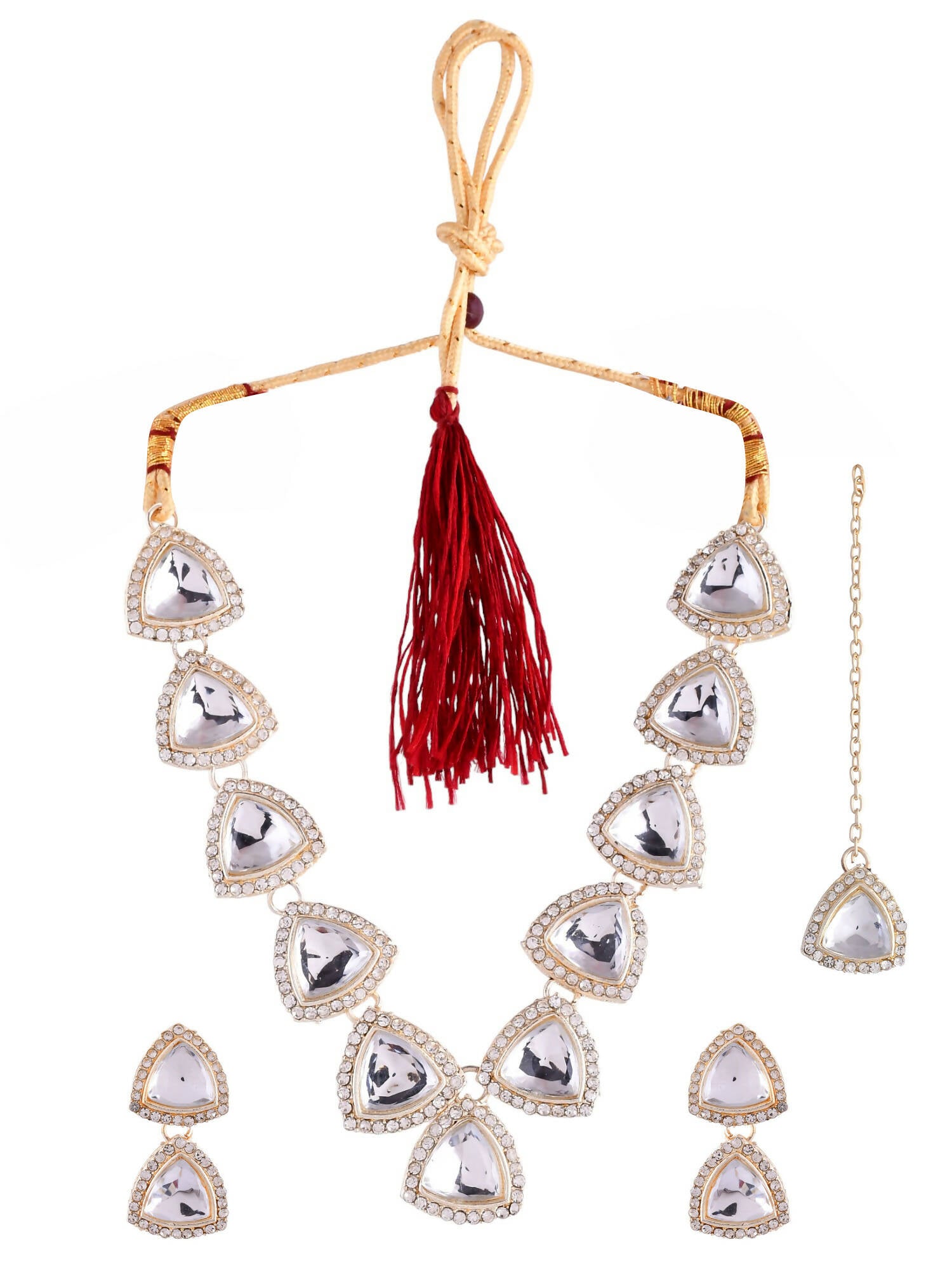VOJ Women Silver Color stainless steel Jewellery Set - Distacart