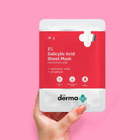 Thumbnail for The Derma Co 1% Salicylic Acid Sheet Mask