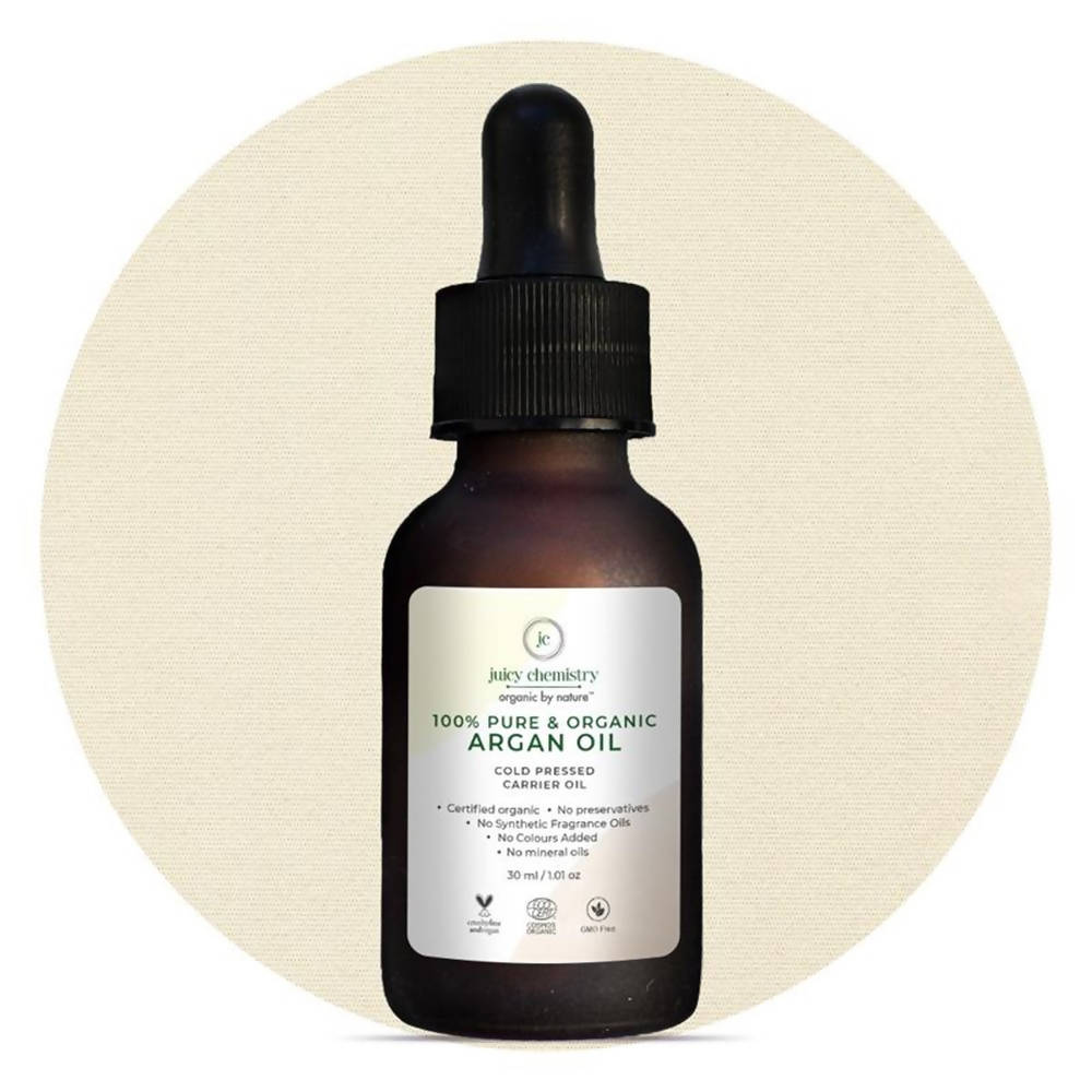 Juicy Chemistry Pure & Organic Argan Cold Pressed Carrier Oil - Distacart