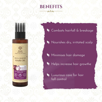 Khadi Essentials Red Onion Oil - Distacart