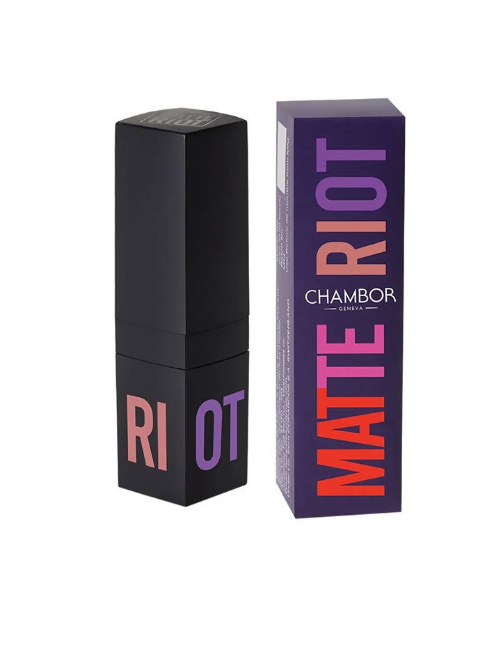 Chambor Long Lasting Matte Riot Lipstick - Fire Engine 253 Online