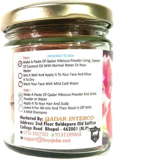 Qadar Pure & Natural Hibiscus Powder - Distacart