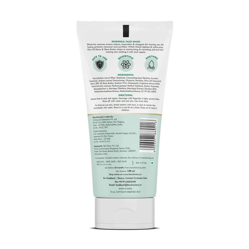 The Skin Story Moringa & Shea Butter Face wash - Distacart