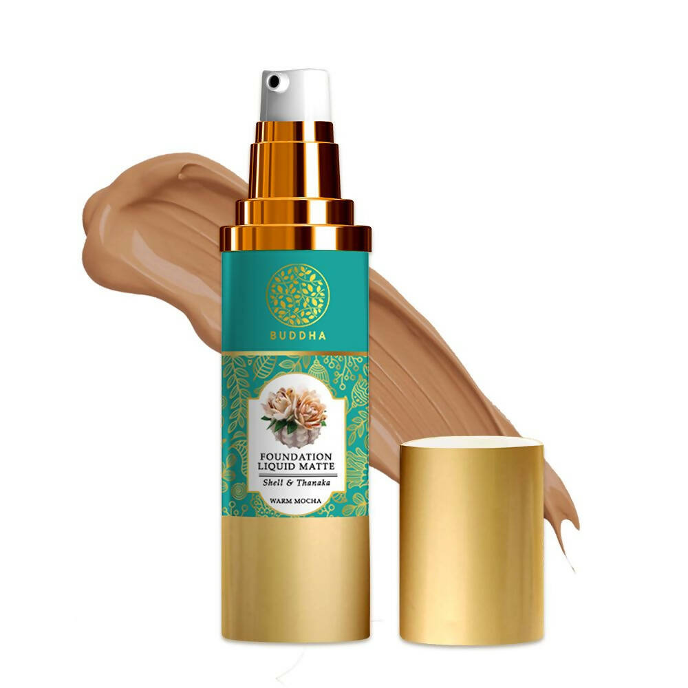 Buddha Natural Liquid Foundation Matte Warm Mocha - Distacart