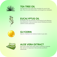 Thumbnail for Careberry Organic Tea Tree Eucalyptus Oil Shower Gel - Distacart