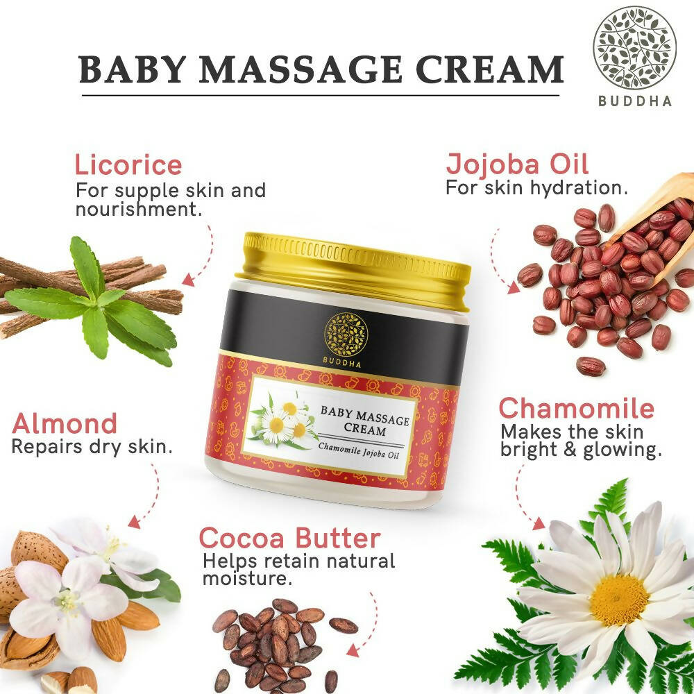 Buddha Natural Baby Massage Cream - Distacart