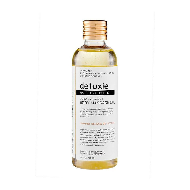 Detoxie Calming &amp; Anti-Fatigue Body Massage Oil - Distacart