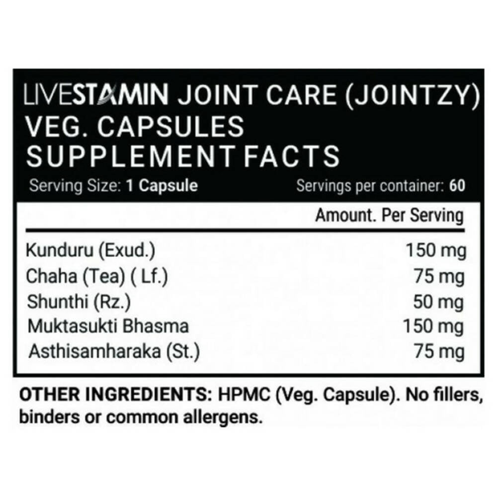 Livestamin Joint Care Jointzy Capsules - Distacart