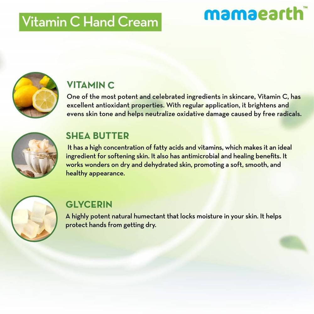 Mamaearth Vitamin C Hand Cream For Intense Moisturization
