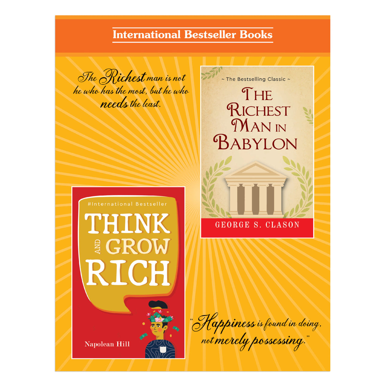 The Secrets of Success, Personality Growth & Wealth Books Set of 2 - The Richest Man In Babylon, Think And Grow Rich - Distacart