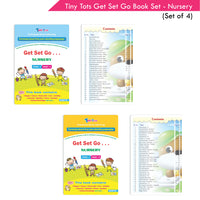 Thumbnail for Tiny Tots Get Set Go Preschool Learning Nursery Books Set of 4| Term wise Education Books| Ages 3-4 Years - Distacart