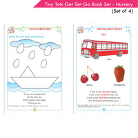Thumbnail for Tiny Tots Get Set Go Preschool Learning Nursery Books Set of 4| Term wise Education Books| Ages 3-4 Years - Distacart