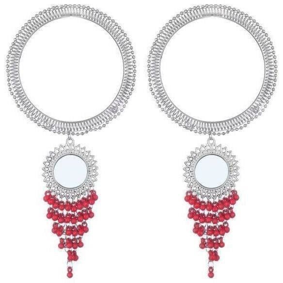 Stylish And Trendy Pink Pearls Hanging Bangles