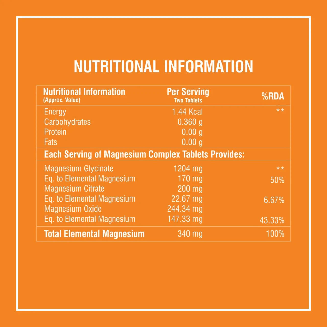 Boldfit Magnesium Complex 824mg Tablets - Distacart
