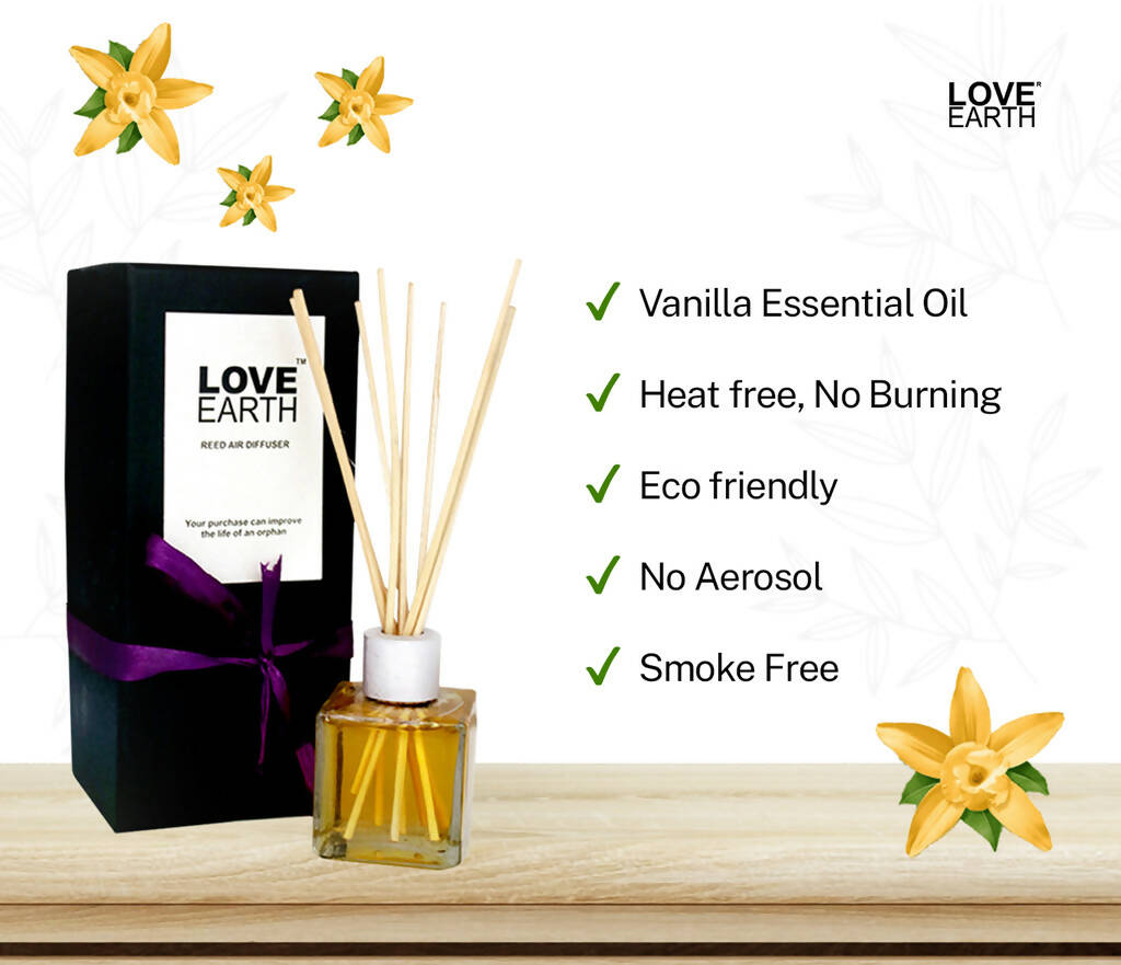 Love Earth Reed Diffuser- Vanilla - Distacart