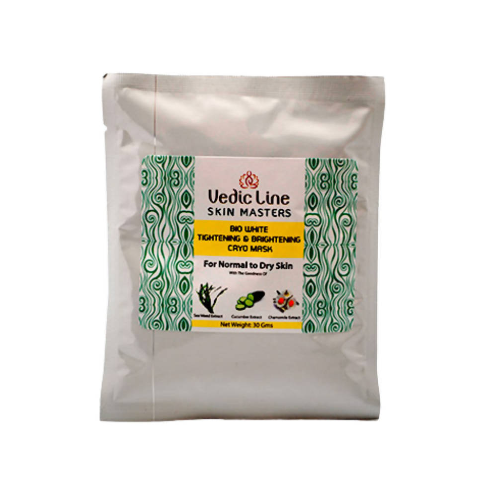 Vedic Line Skin Masters Bio White Cryo Mask for Normal to Dry Skin - Distacart
