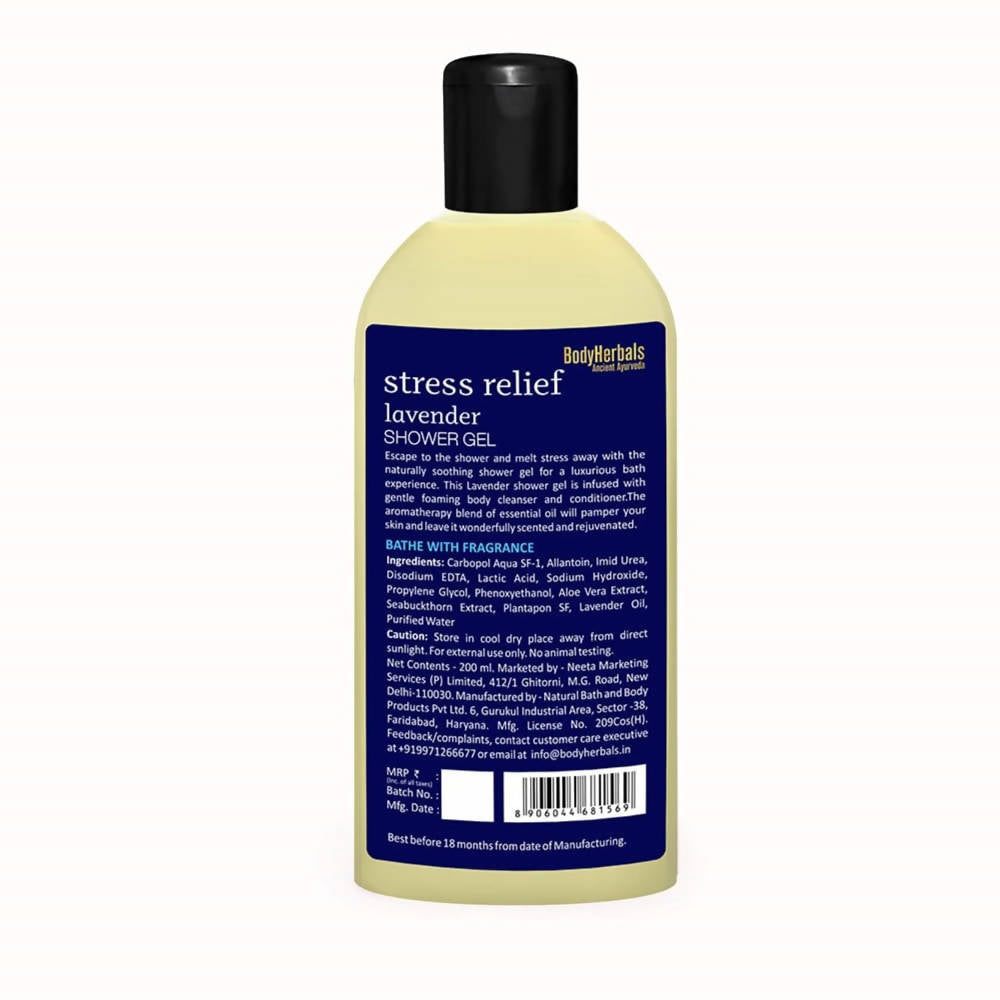 Bodyherbals Stress Relief Lavender Shower Gel