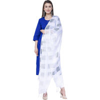 Thumbnail for A R SILK Off white Color Window square Cotton Dupattas and Chunnis