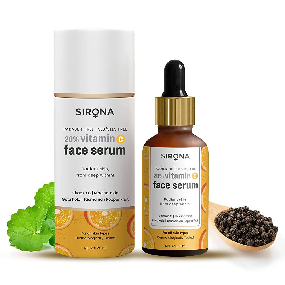 Sirona 20% Vitamin C Face Serum - Distacart