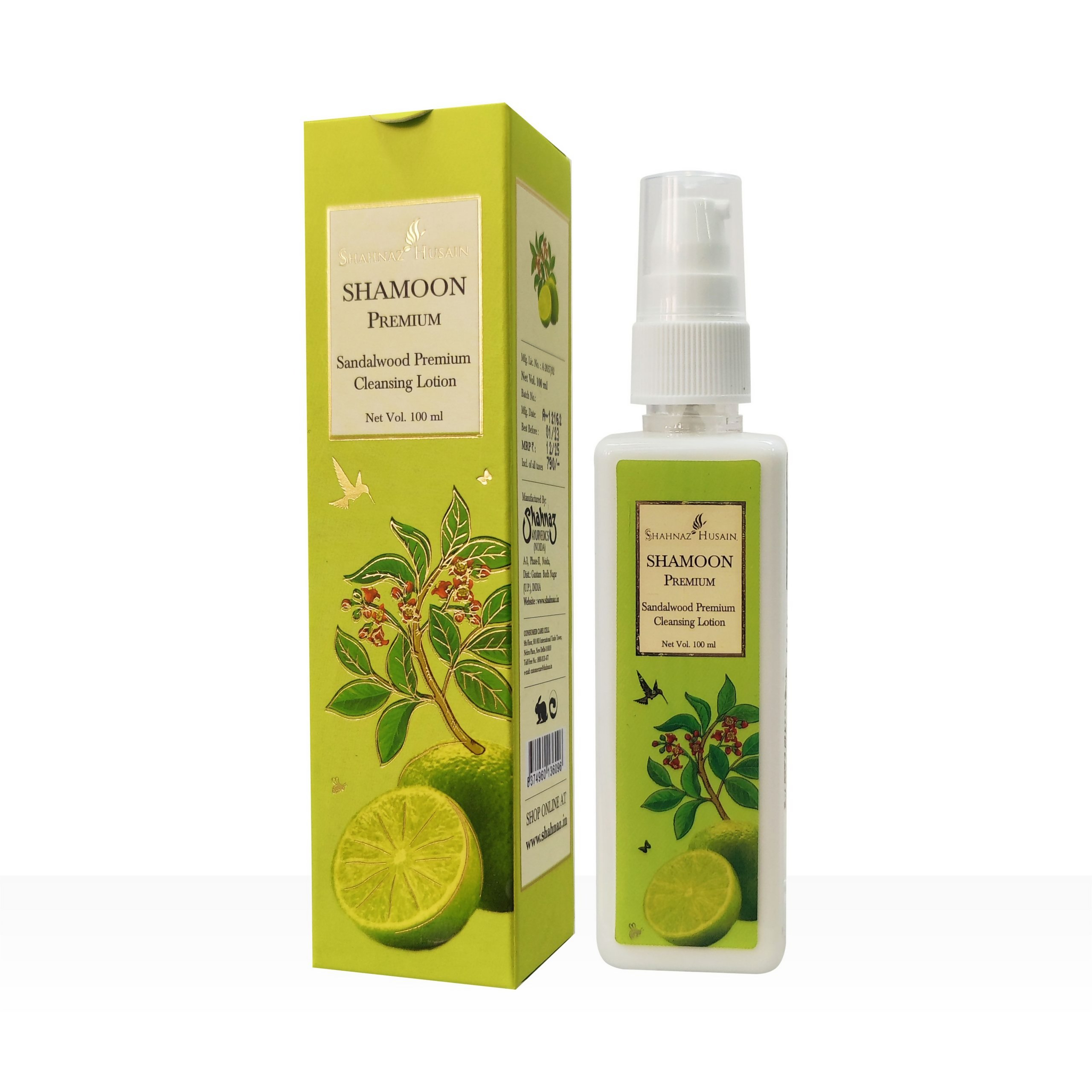Shahnaz Husain Shamoon Premium Sandalwood Cleansing Lotion - Distacart
