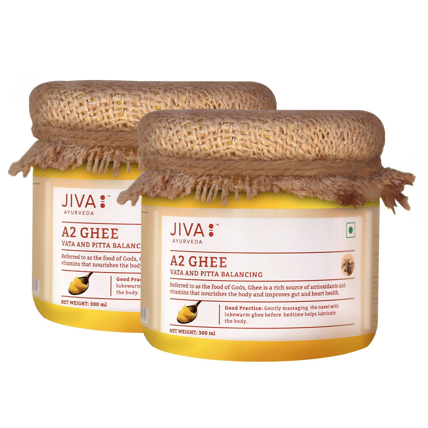 Jiva Ayurveda A2 Gir Desi Cow Ghee - Distacart