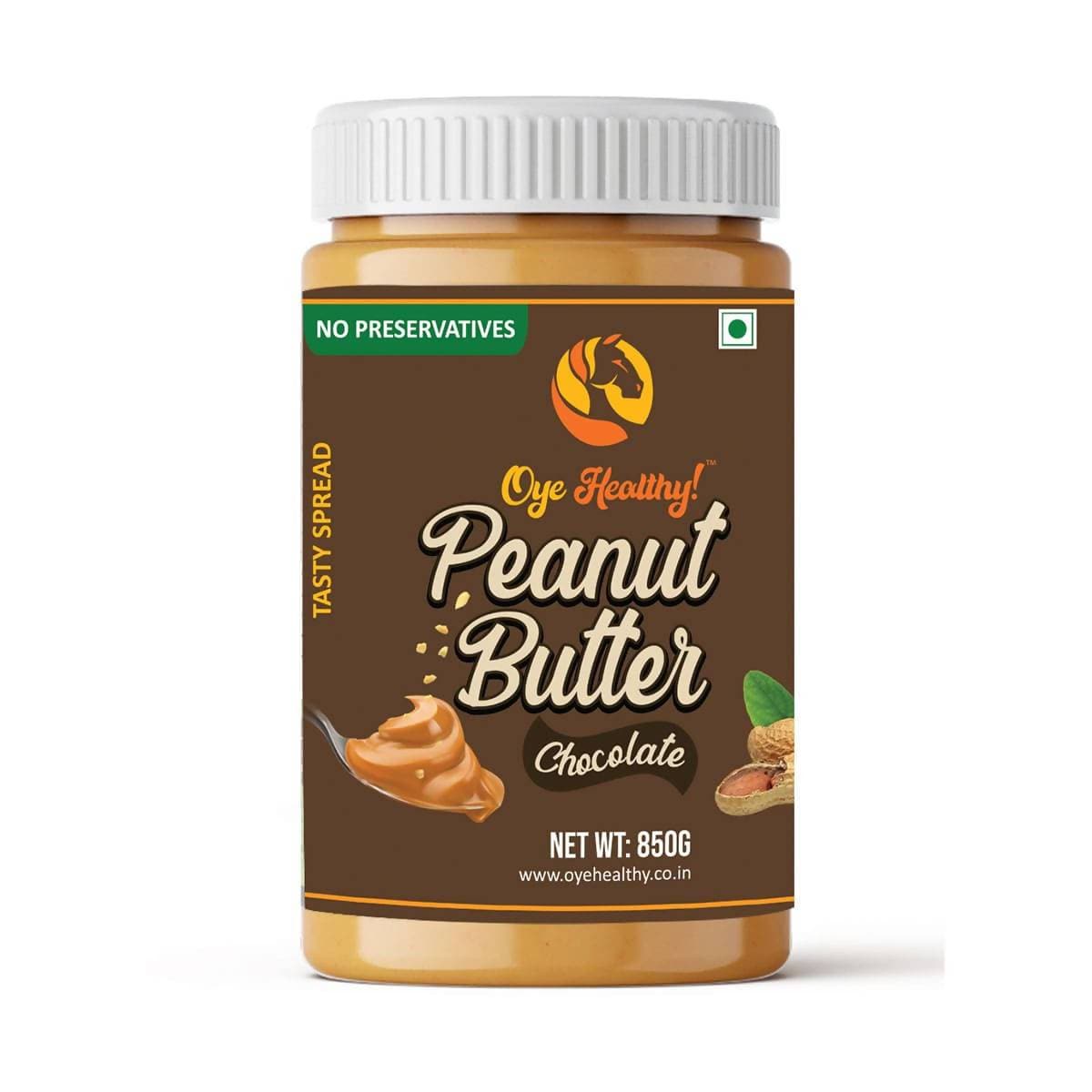 Oye Healthy Peanut Butter Natural Chocolate - Combo Pack of 2 (850gm+340gm)