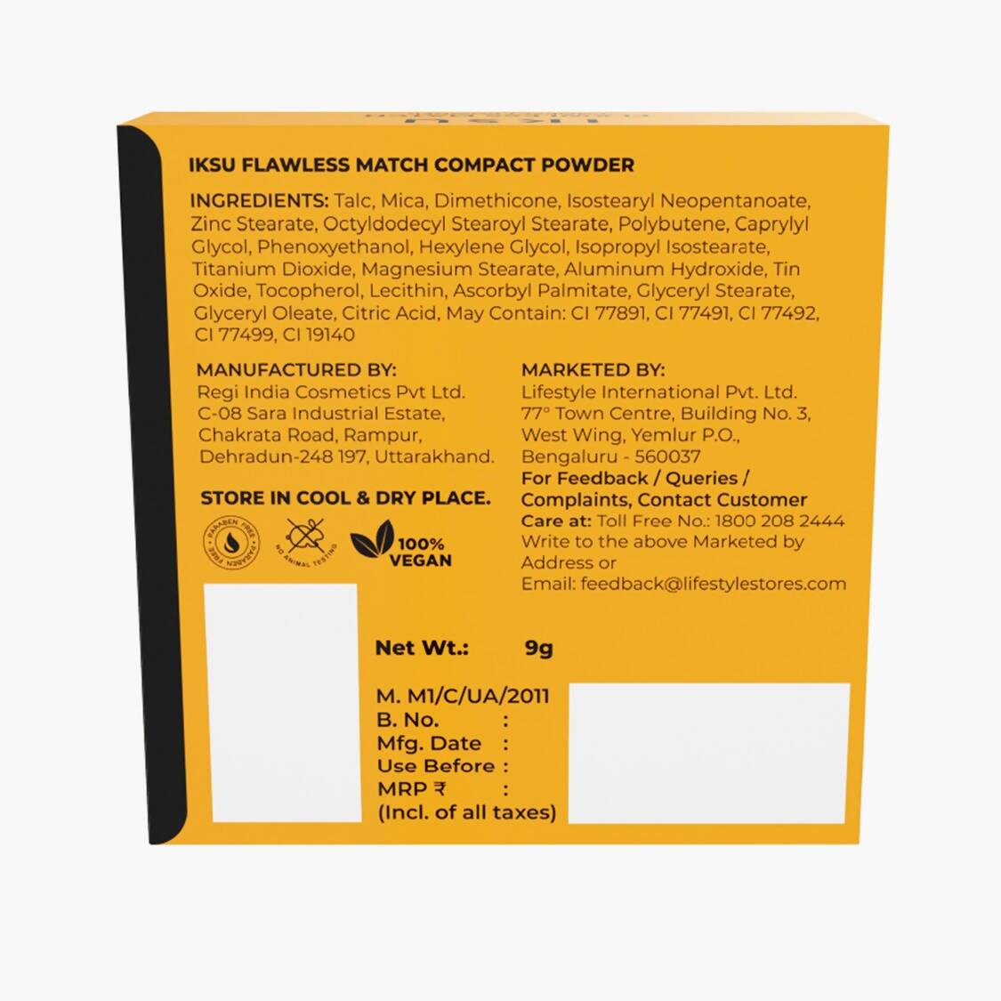 IKSU Flawless Match Compact Powder- Cookie Rich - Distacart