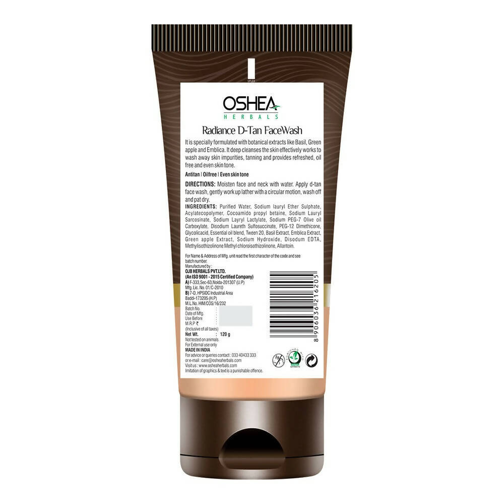 Oshea Herbals Radiance D-Tan Face Wash - Distacart