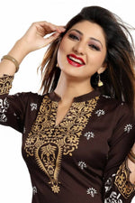 Thumbnail for Snehal Creations Endearing Ethnicity Short Brown Tunic