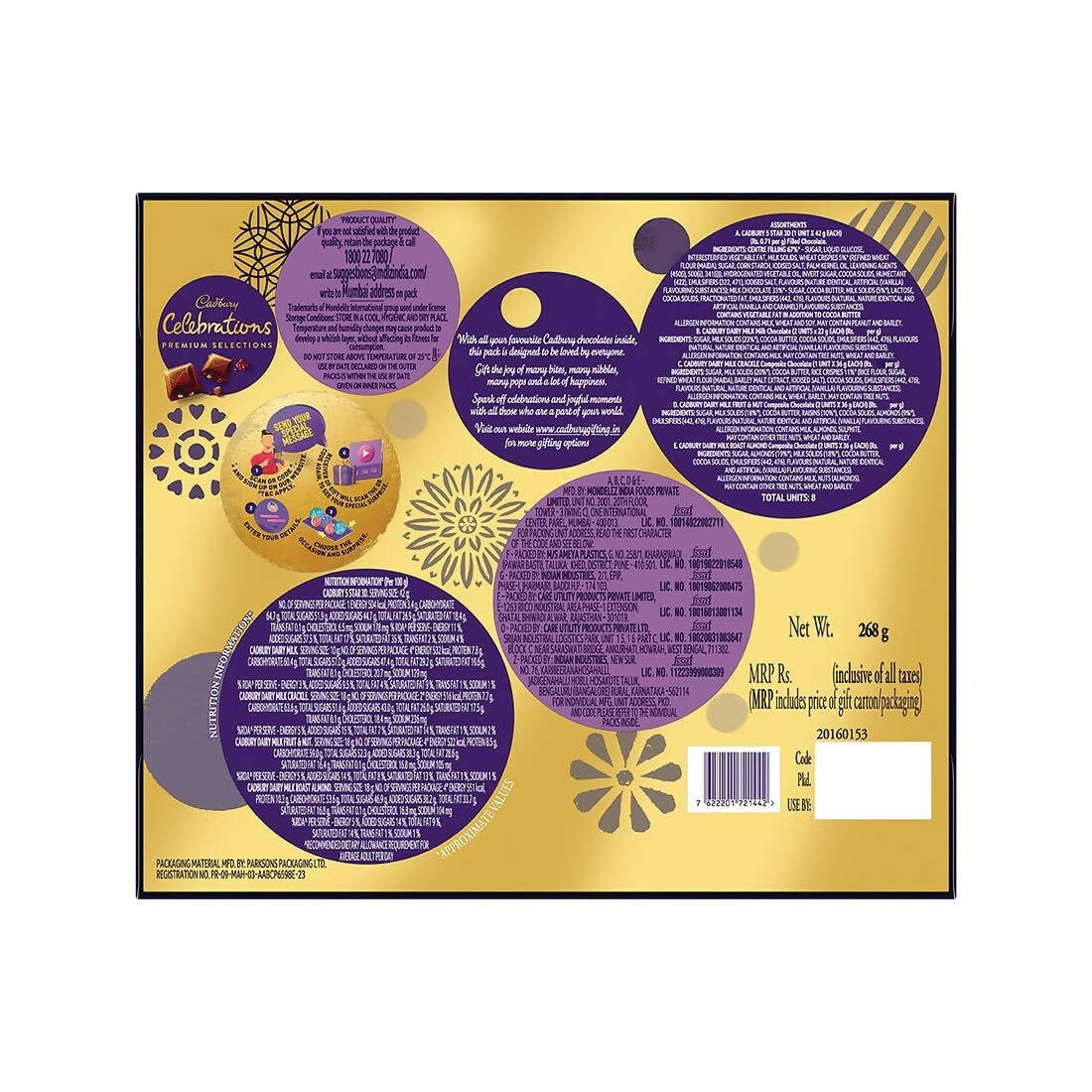 Cadbury Celebrations Premium Selections Chocolates Gift Pack - Distacart