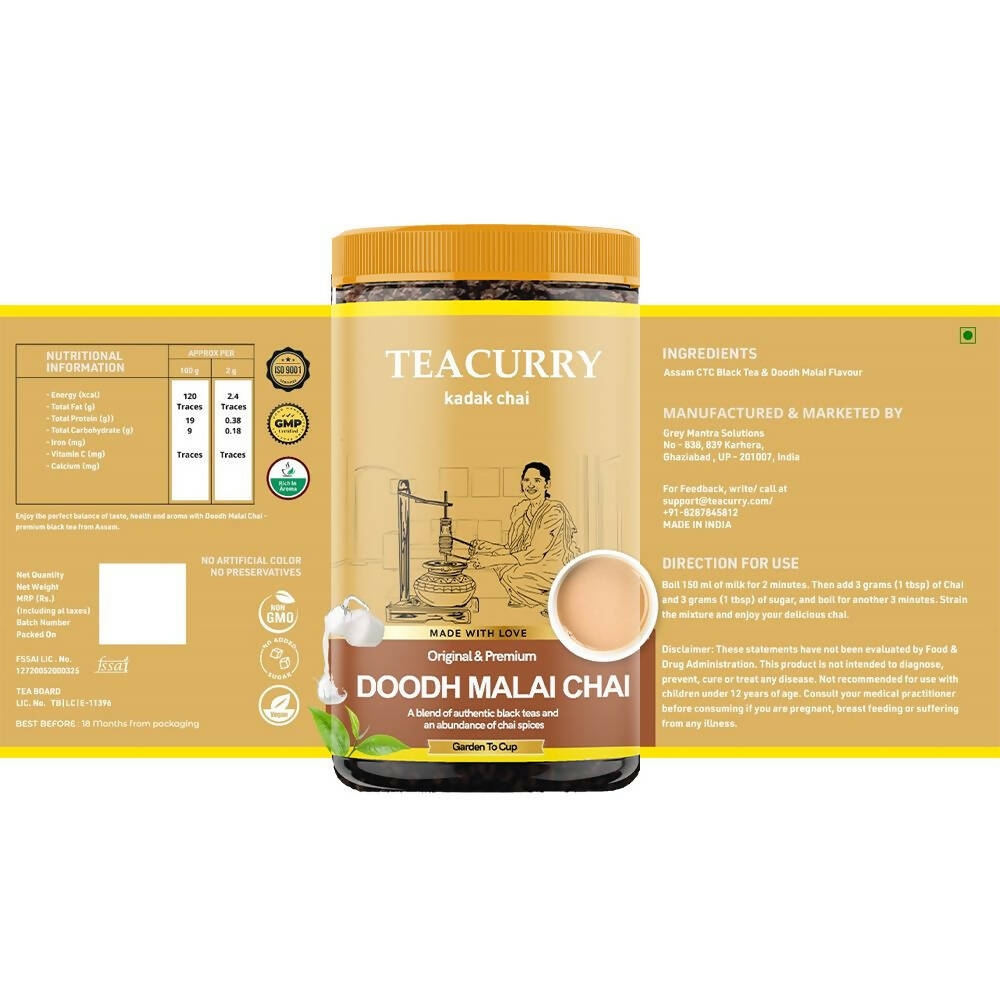 Teacurry Doodh Malai Chai Powder - Distacart
