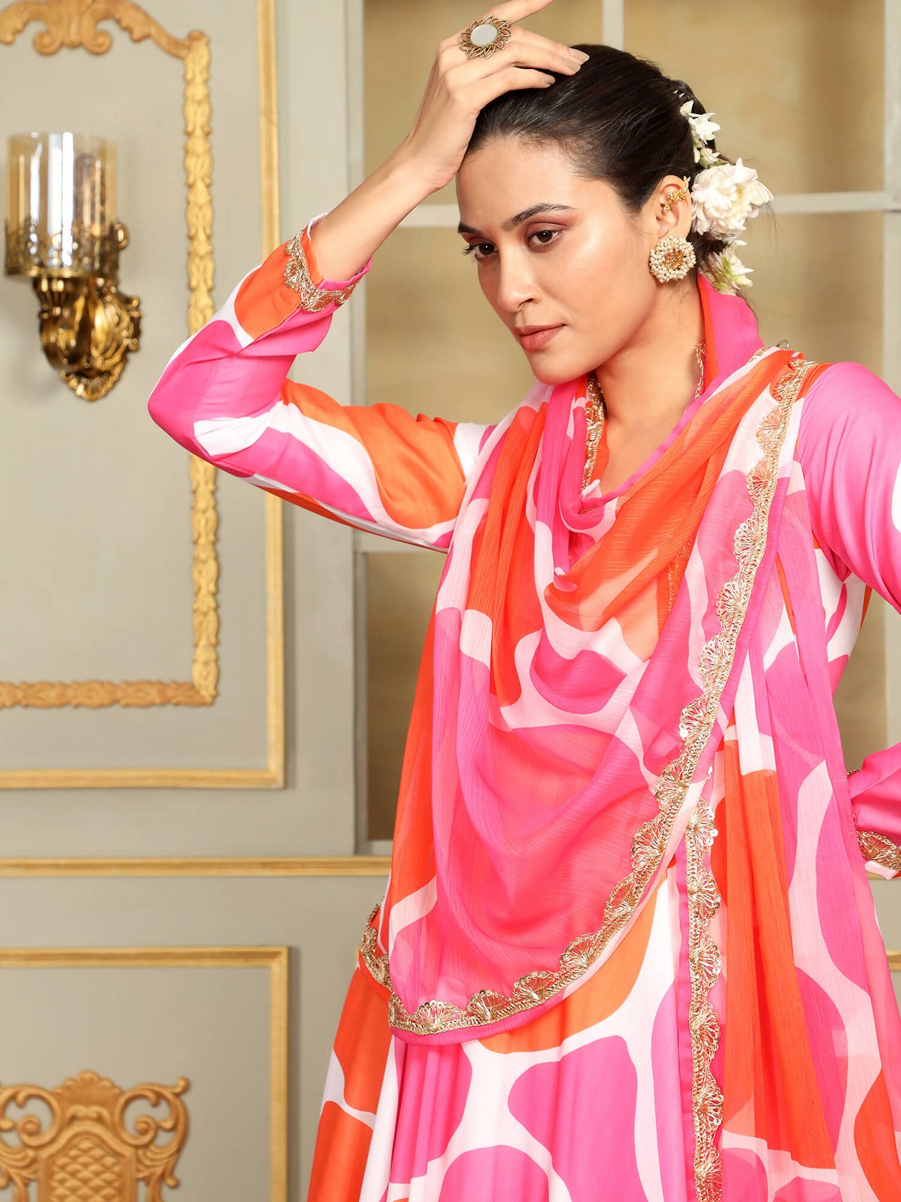 Pomcha Jaipur Pink Saadgi Rangeen Anarkali Set - Distacart