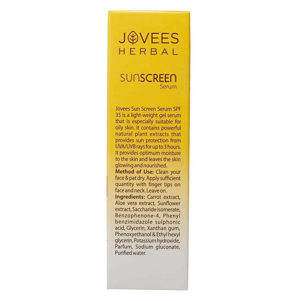 Jovees Sunscreen Face Serum SPF 35 For Oily & Acne Prone Skin - Distacart